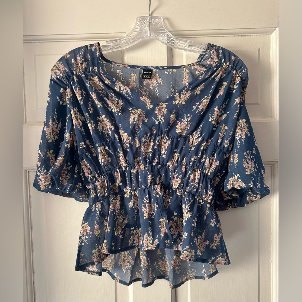 Floral Peplum Top